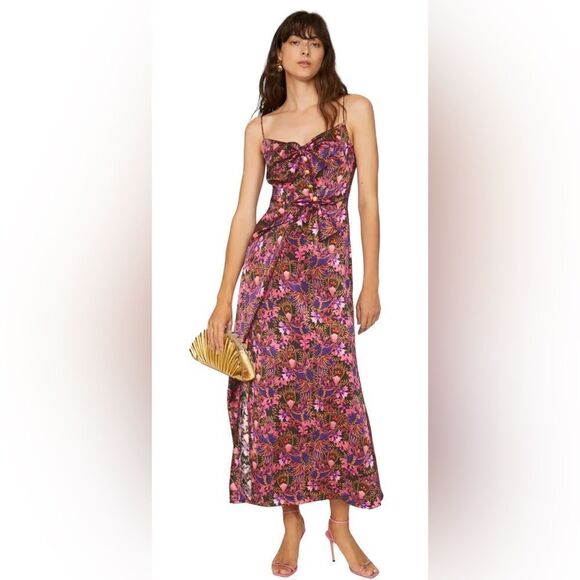 SALONI Penelope Silk Dress Size 6 - Picture 2 of 11